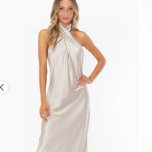 Silver dress by show me your mumu- size xxs